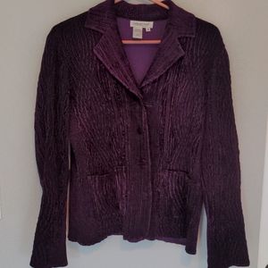 Coldwater Creek velvet jacket size S.